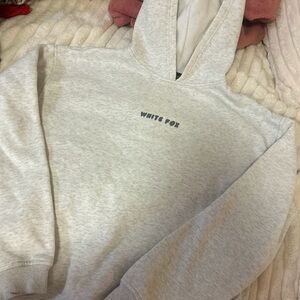 Gray white fox sweatshirt